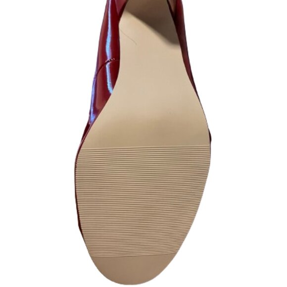Madden Girl Red Patent Round Toe Pump - Women's 8.5 - Picture 4 of 5